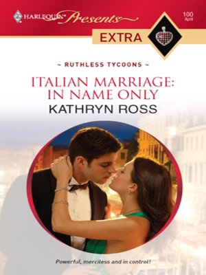 cover image of Italian Marriage: In Name Only